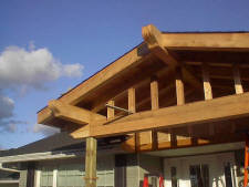 post and beam porch detail